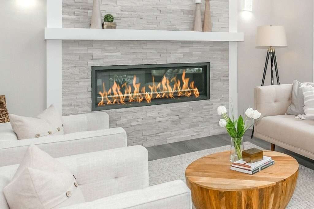 Basement-fire place