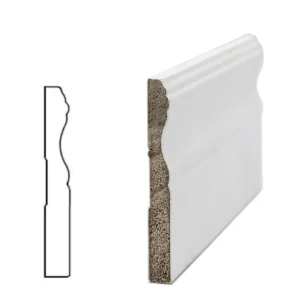 4" X 1/2" Colonial Wood Baseboard - C