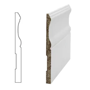 TESCO Building Supplies 6-1/4" X 1/2" X 12ft Colonial Wood Baseboard - BA12