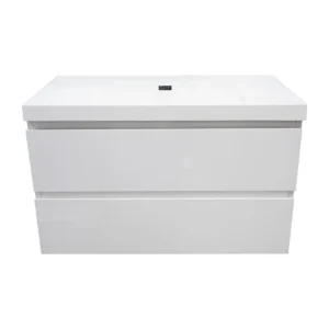 White Vanity With Top